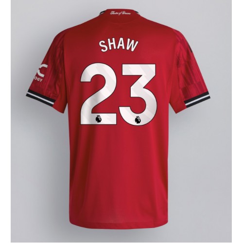 Manchester United Luke Shaw #23 Prima Maglia 2025-26 Manica Corta